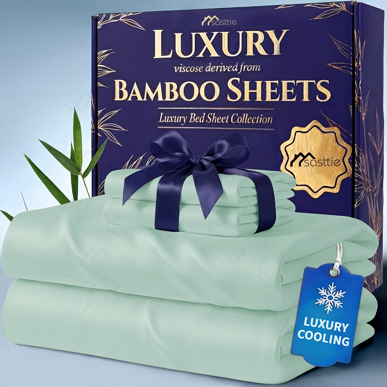 TEMU 4pcs Soft Bamboo Bed Sheets Suitable For , Hot Sleepers & Guest Rooms - Ultra-breathable Moisture-wicking Bamboo Fabric With Deep Pocket Fitted