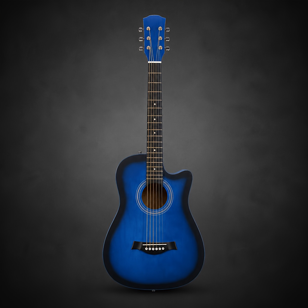38 Inch Cutaway Basswood Acoustic Guitar, Easy Press Fretboard for... product image 8