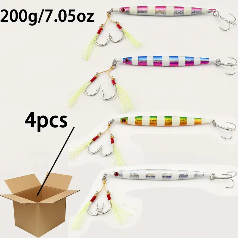4pcs saltwater lead sinkers fishing lures vertical lead - Temu 4pcs saltwater lead sinkers fishing lures vertical lead - Temu