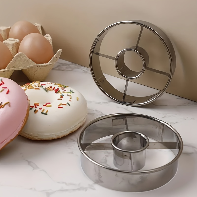 

1pc, Donut Cutter, Stainless Steel Dough Cutting Mold, Baking Tools, Home Kitchen Accessories