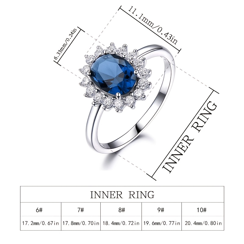 TEMU Anello di fidanzamento elegante e per donna, disponibile in colori tra cui , blu e verde con una pietra in zirconia . Questa 癡 perfetta per di