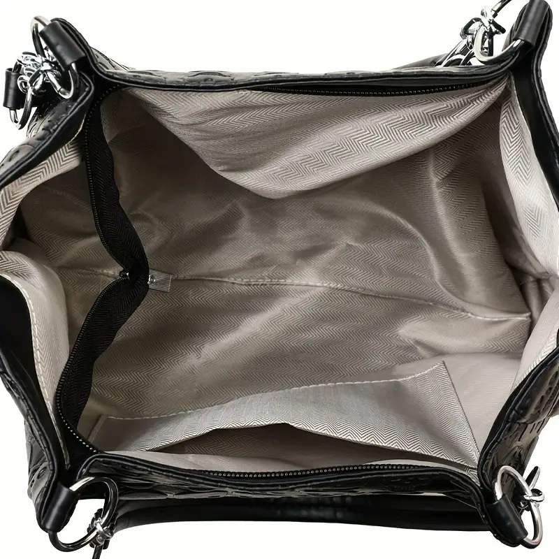 Women's Y2k Style Tote Bag Large Capacity Pu Leather Handbag - Temu