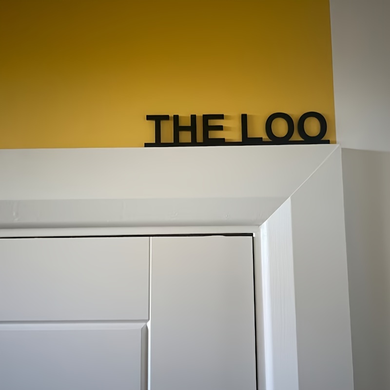 

[ ] Metal 'the Loo' - For Bathroom Decor, For