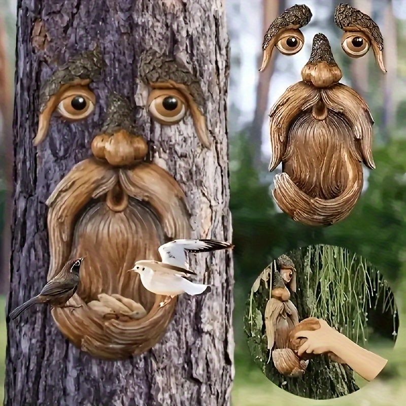

Tree Monster Bird Feeder, Garden Decorative Resin Craft, Tree Decorative Bird Feeder