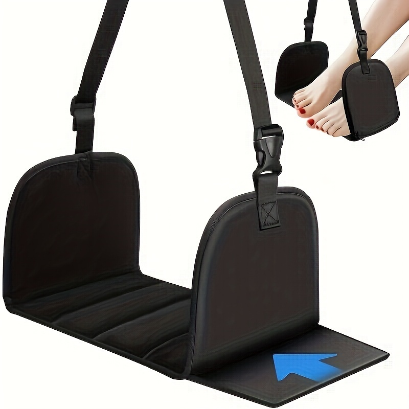 

Ergonomic Foam Footrest - For Long Flights, Use & Car ,