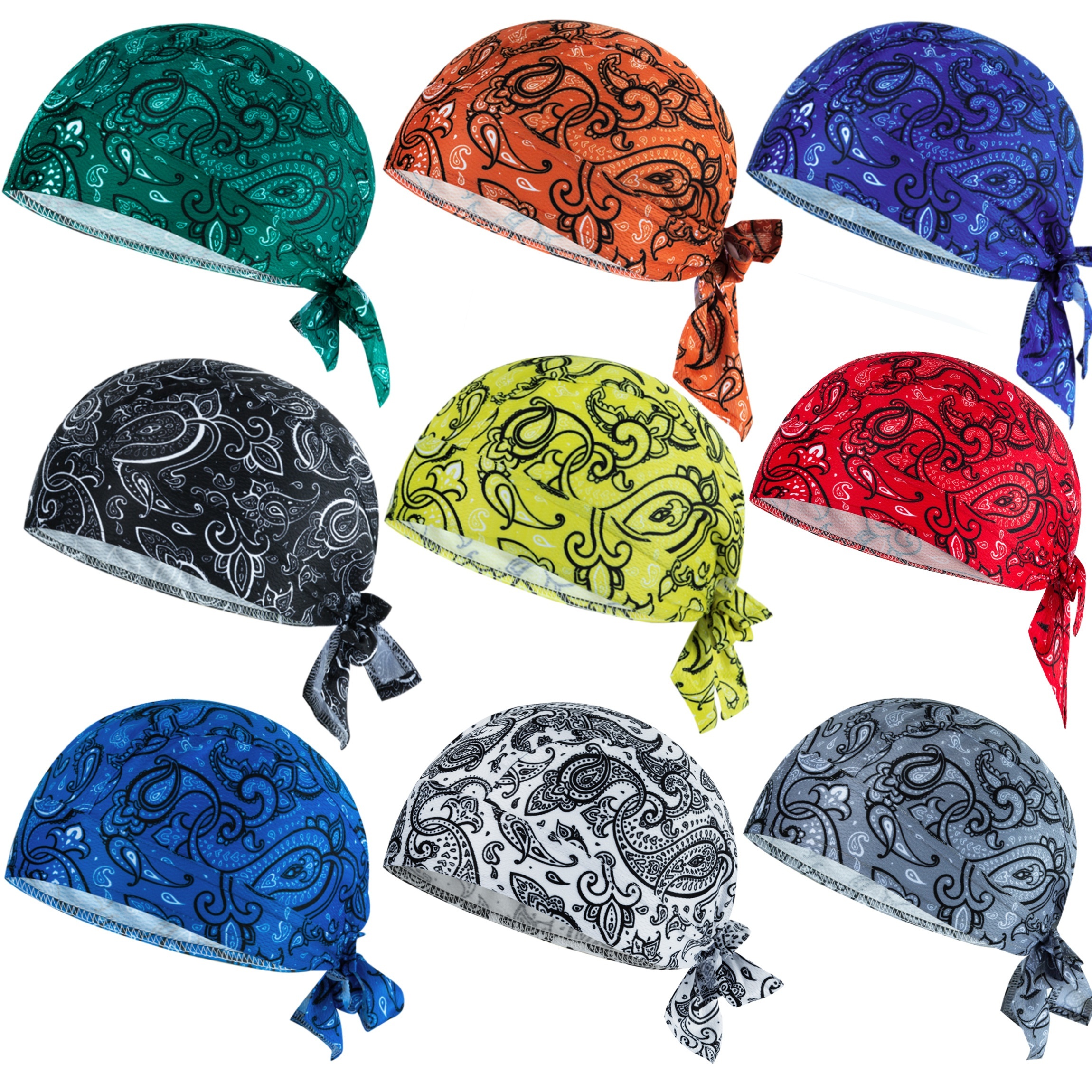 Paisley Bandana Doo Rag Hat Cooling Helmet Liner Large - Temu Canada