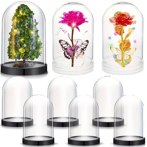 1 transparent plastic dome shaped bell shaped decorative box valentines day gift wedding gift floral decoration box home decoration