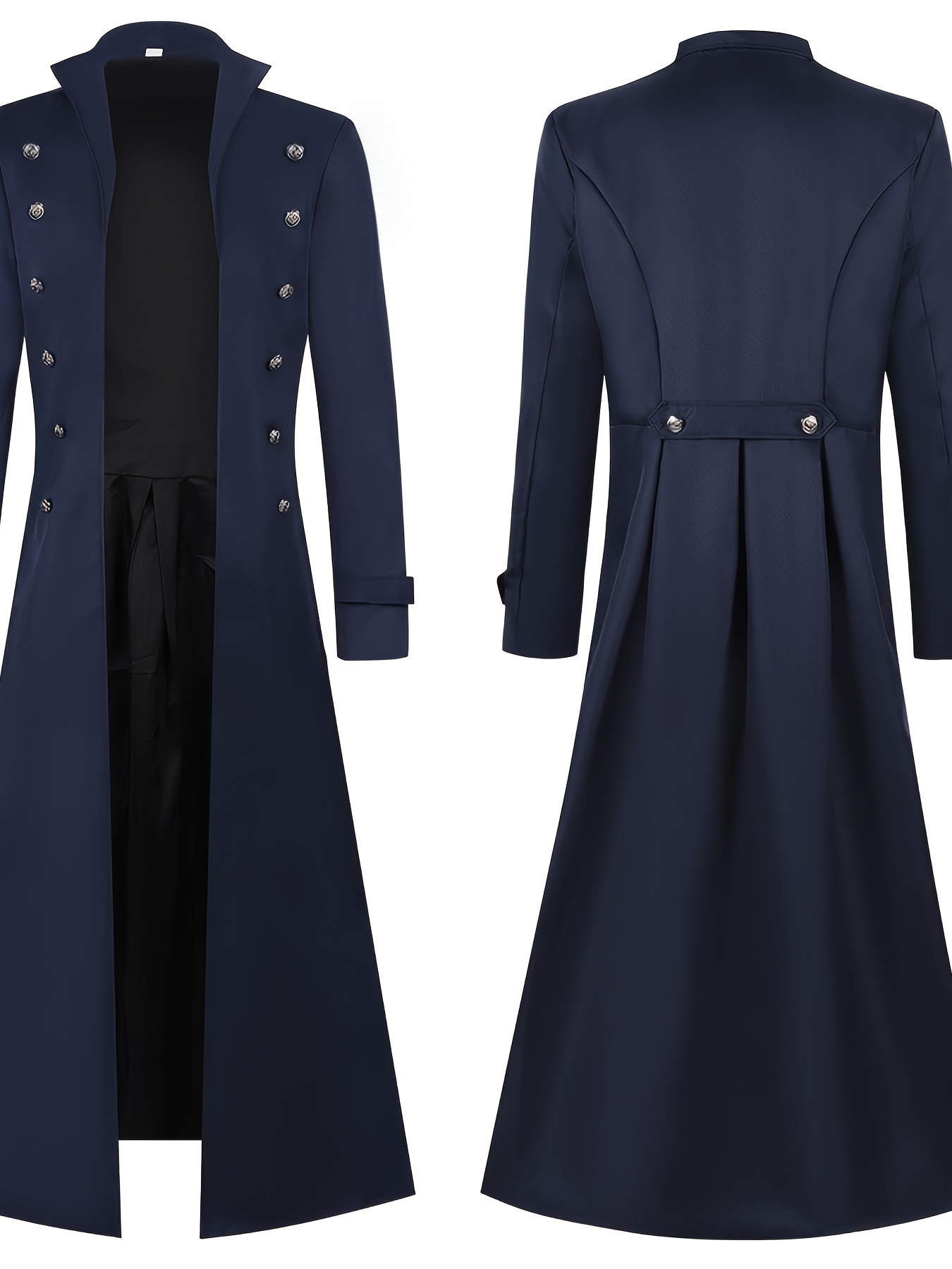 medieval long sleeved retro double breasted coat suitable for carnivals halloween cosplay parties and   outfits