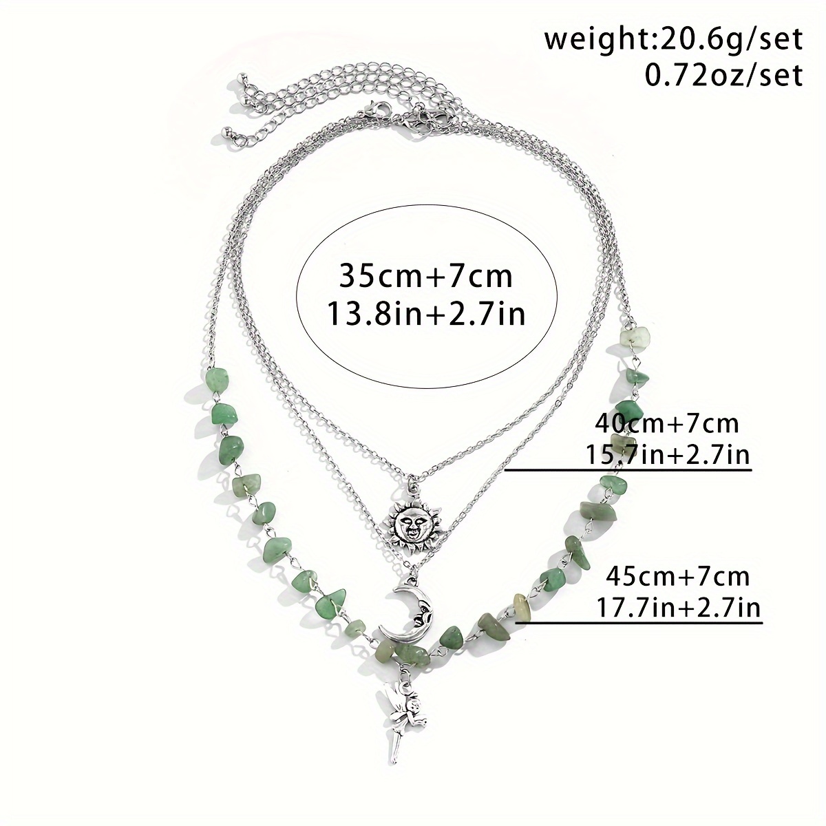 3 Piece Bohemian Layered Necklace Set