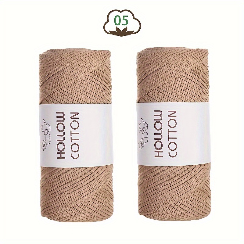 300g Hollow Making Hand Knitting Crochet Yarn Bag Yarn Material Round Stock Medium-thick Yarn Hat Cushion Line