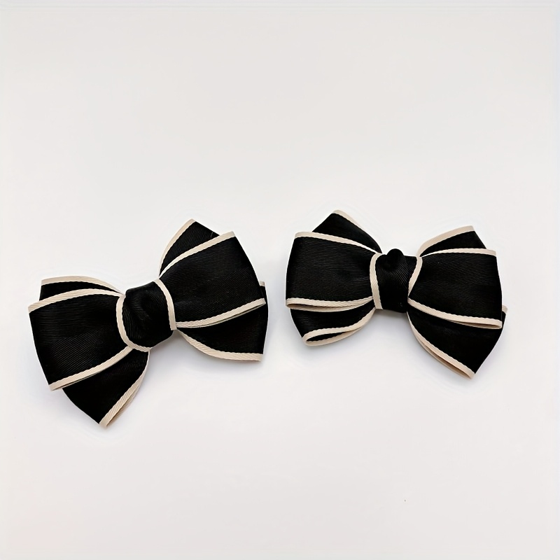 E-shop Zwei elegante schwarze Schuhclips mit Schleife, luxuriöse Mode-Accessoires für formelle Anlässe