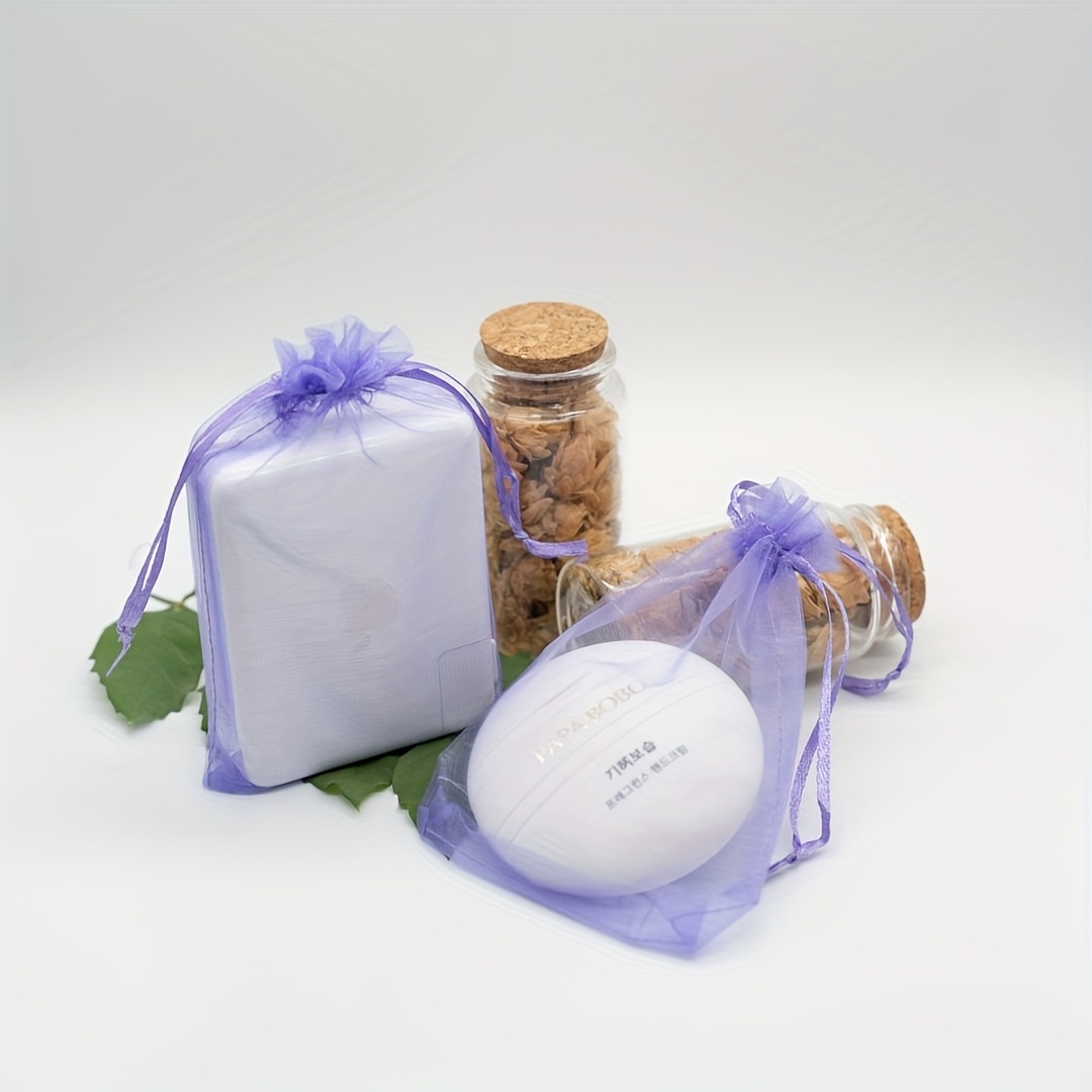 TEMU 50 stuks Organza Zakjes met Trekkoord voor Cadeauverpakking, Afmeting 10*15 cm, Geschikt voor Sieraden Verpakking, Beschikbaar in 8 Kleuren
