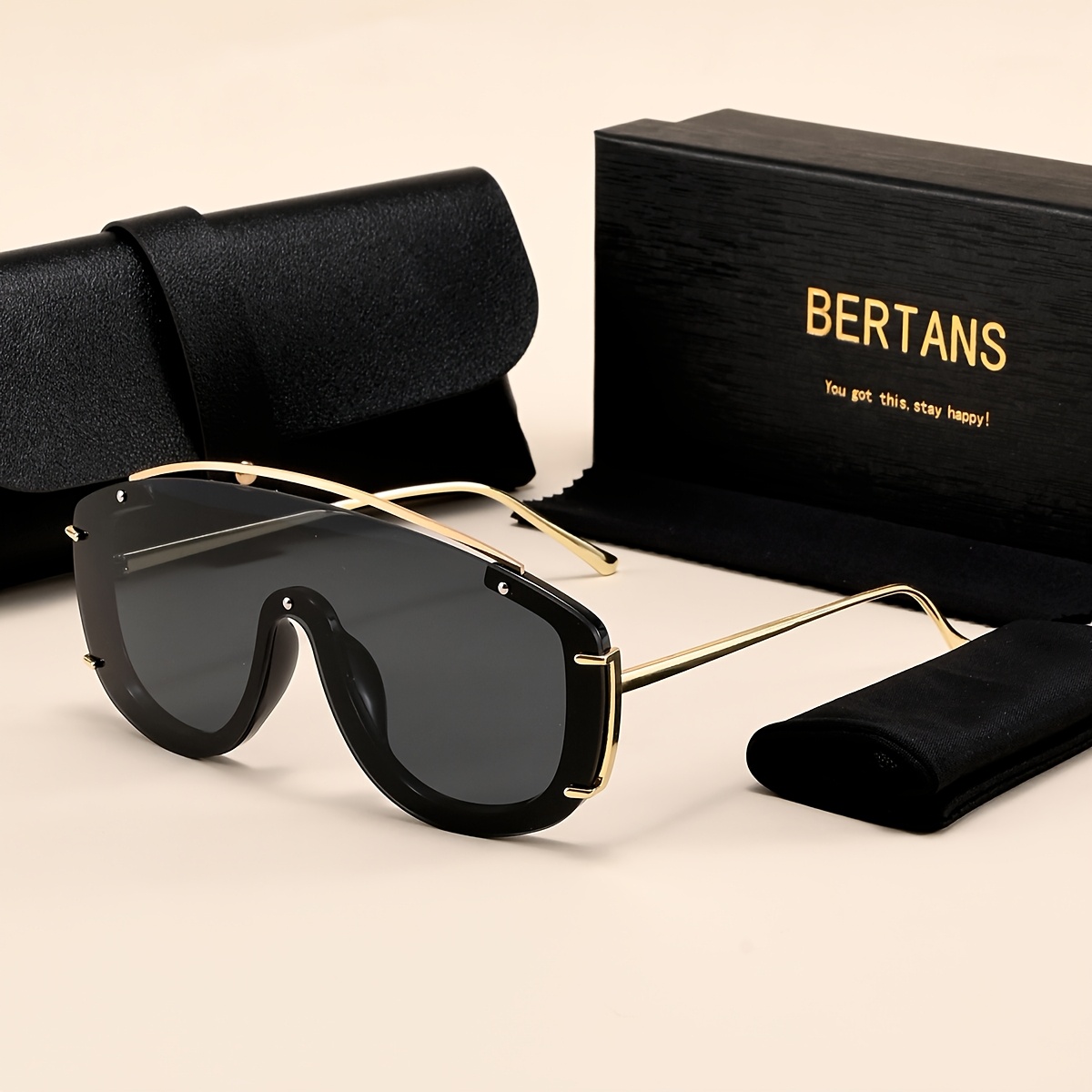 Image of Bertans Unisex Large-frame, Trendy Decorative Versatile Fashion Eyewear, Ideal Back-to-school And Holiday Gift For Halloween, Christmas, Easter, Valentine's Day, Day, Thanksgiving, And New Year