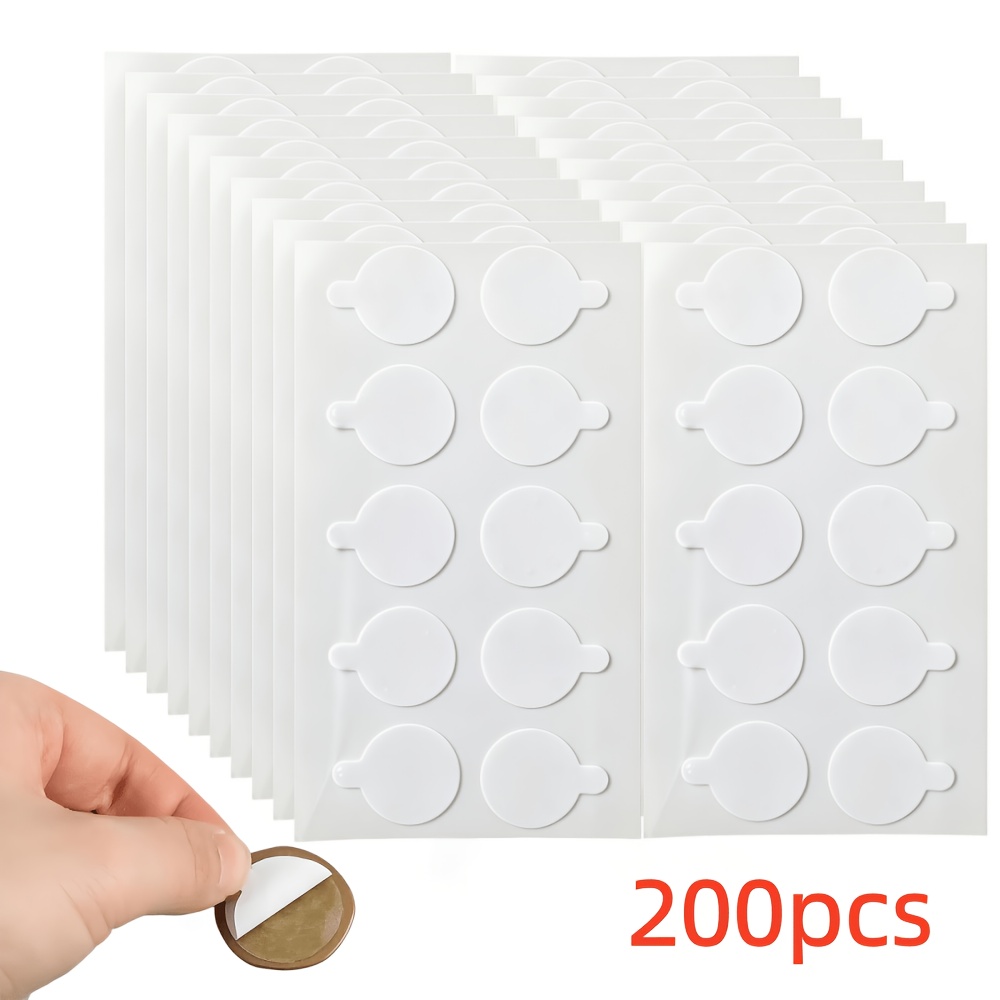 TEMU 200 pezzi di punti adesivi , 0.59" stucco rimovibile, punti adesivi per palloncini con per festival, casa, ufficio, feste, poster, stucco per