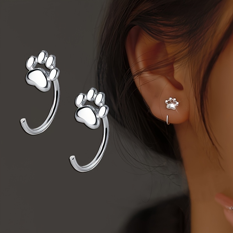 TEMU Set Of 2 Stylish Earrings Featuring Prints, Perfect For Standing Out At While Showcasing A Fun And Sophisticated Vibe