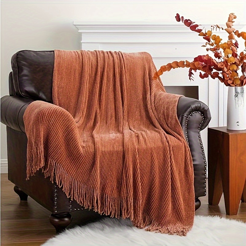 Soft and fashion Cozy Chenille Throw