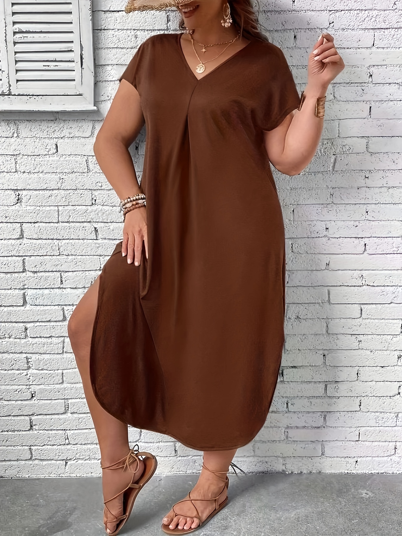 Maxi Dress Loose Fitting Plus Size Dresses Plus Size Women's