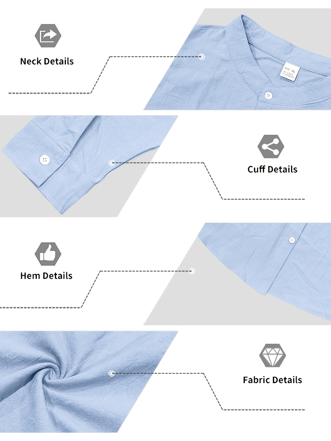 3pcs Men's Linen Casual Shirt Set, Long Sleeve Beach Shirt with Button Closure, Ideal for Dates, Vacations, and Leisure Wear