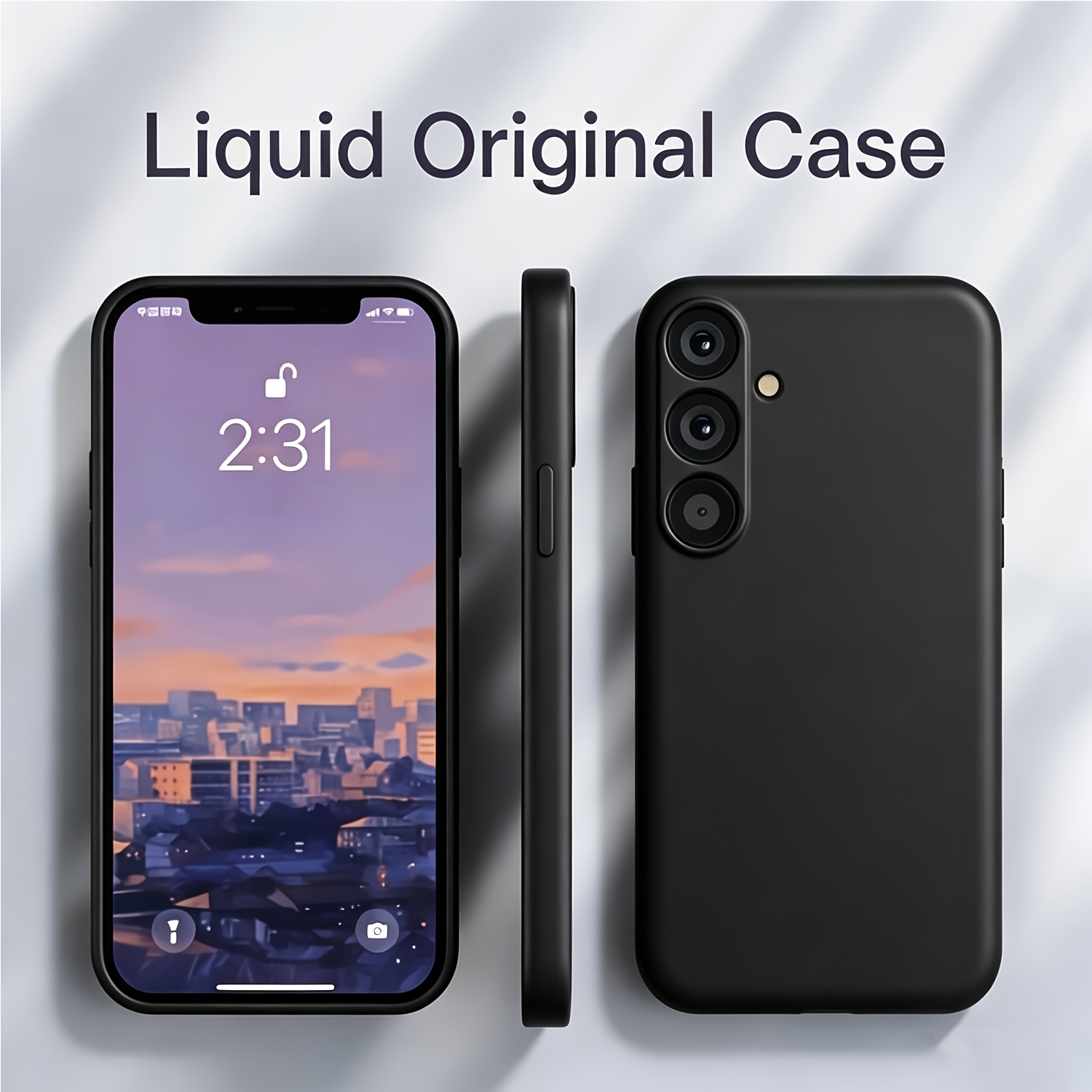 TEMU Phone Case - Soft Liquid Phone Case Shockproof Protective Cover, Compatible With Compatible With Galaxy A57 A37 A17 A56 A55 A54 A53 A52 A36 A35