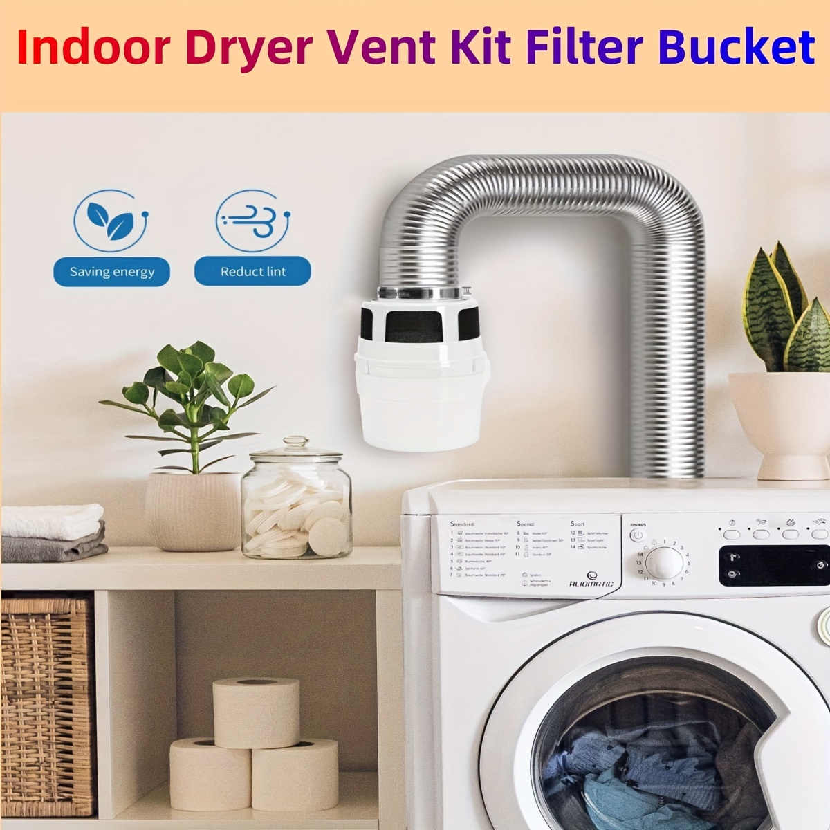 colector pelusa secadora kit ventilación interior Temu Spain