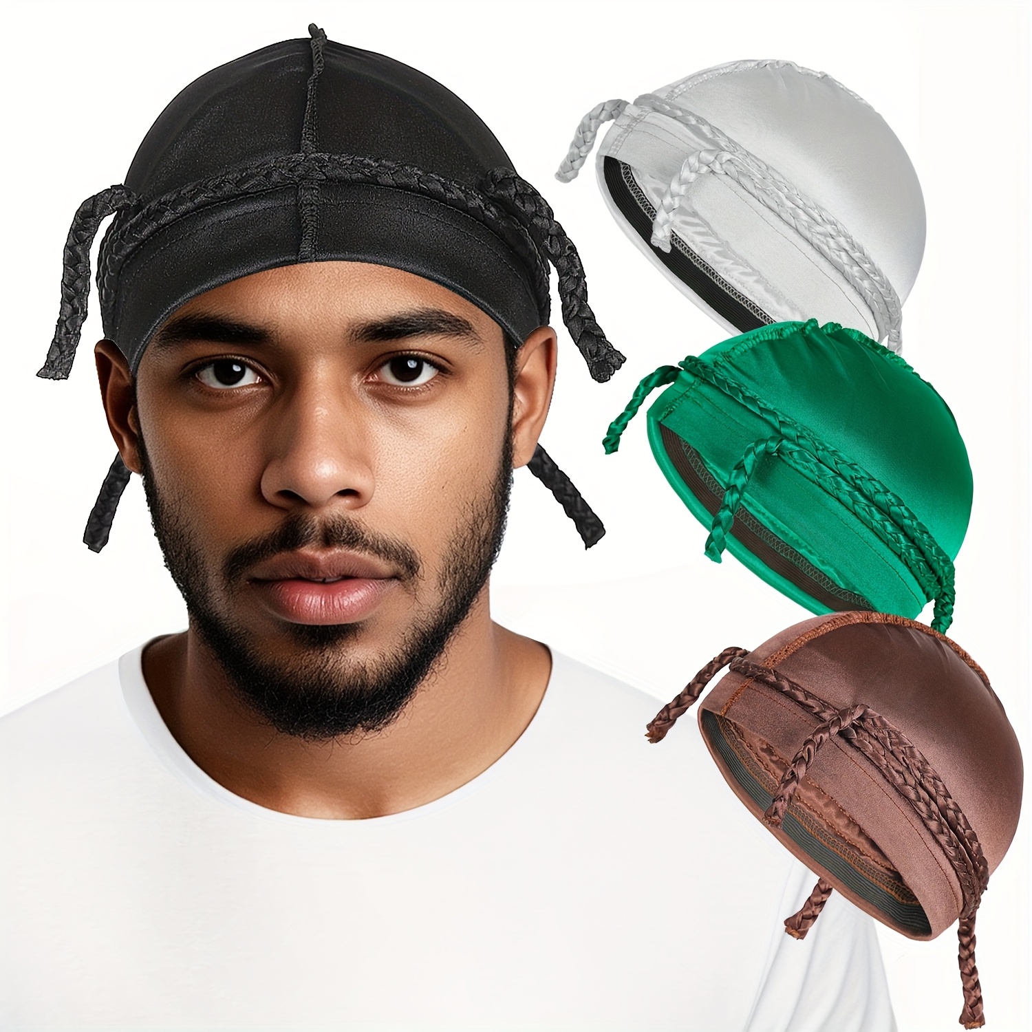 Beanie Durag Under Hat Cotton Durag Beanie Cap Skull Cap Pirate