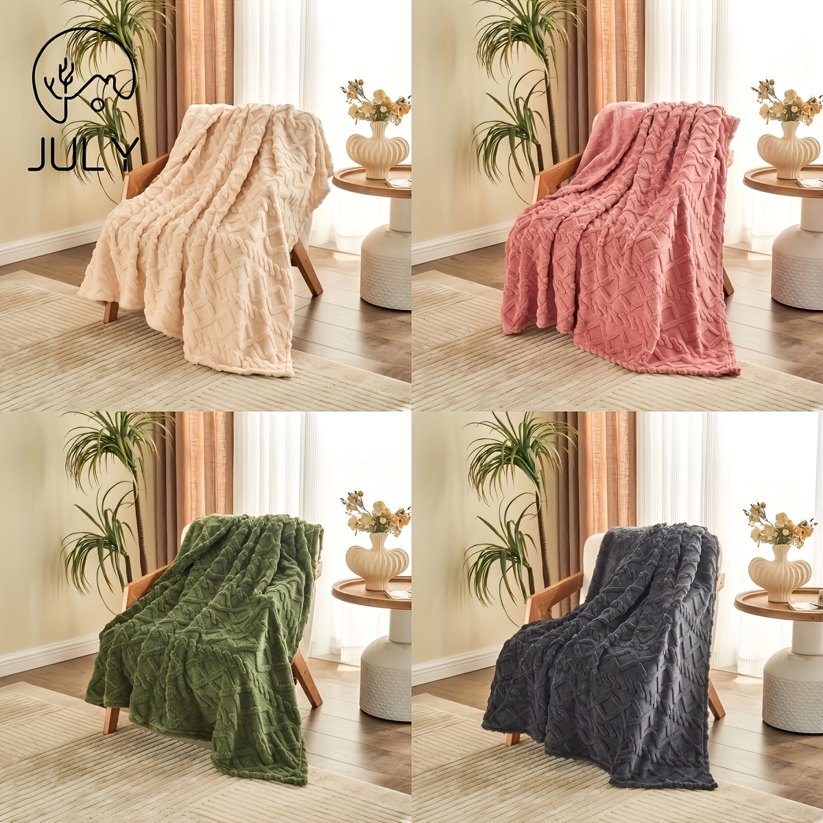 

1pc Solid Color Jacquard Tower Skin Velvet Blanket, Thickened Single Bed Blanket, Air Conditioning Throw Blanket