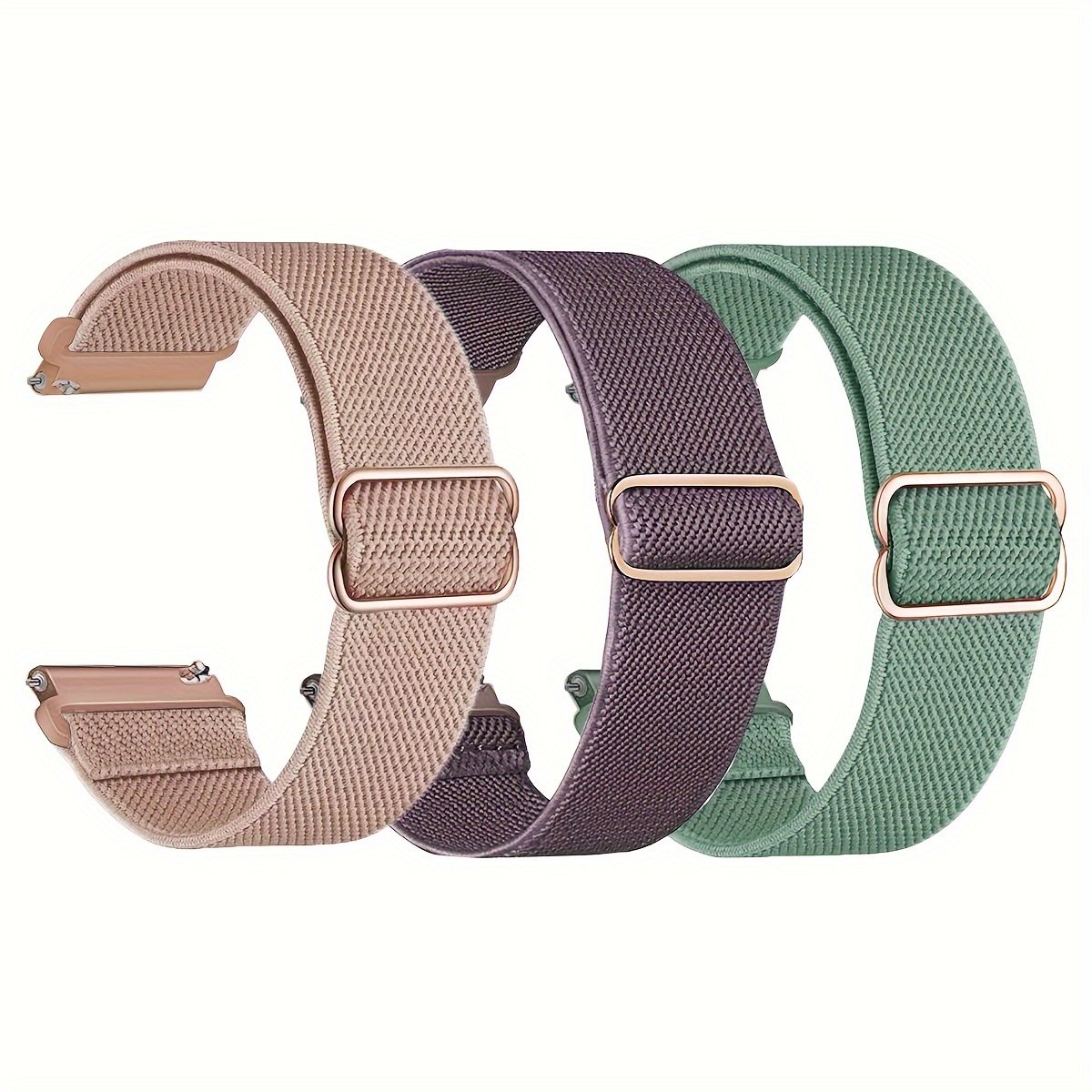 

3pcs Bands Set, 18mm/20mm/22mm Stretchy, -, 7/6/5/4, Garmin 3s// 2, Gts 3/pop/gtr 4, Wristbands For