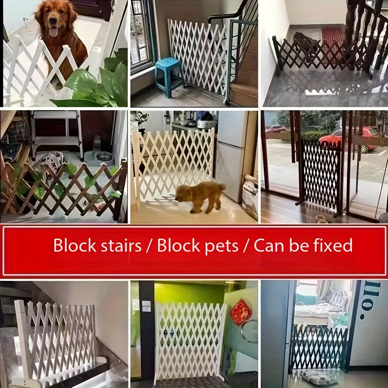 1/2pieces Wood Fence Panel Retractable Privacy Screen | Expandable Farmhouse Garden Trellis, Adjustable Height & Width, Sturdy Wood for Yard/Patio/Balcony, Weatherproof, Easy Assembly, Decorative Privacy Barrier, Plant Support, Pet Gate