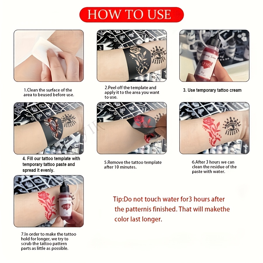 Black Tattoo Paste - Waterproof and Long-Lasting