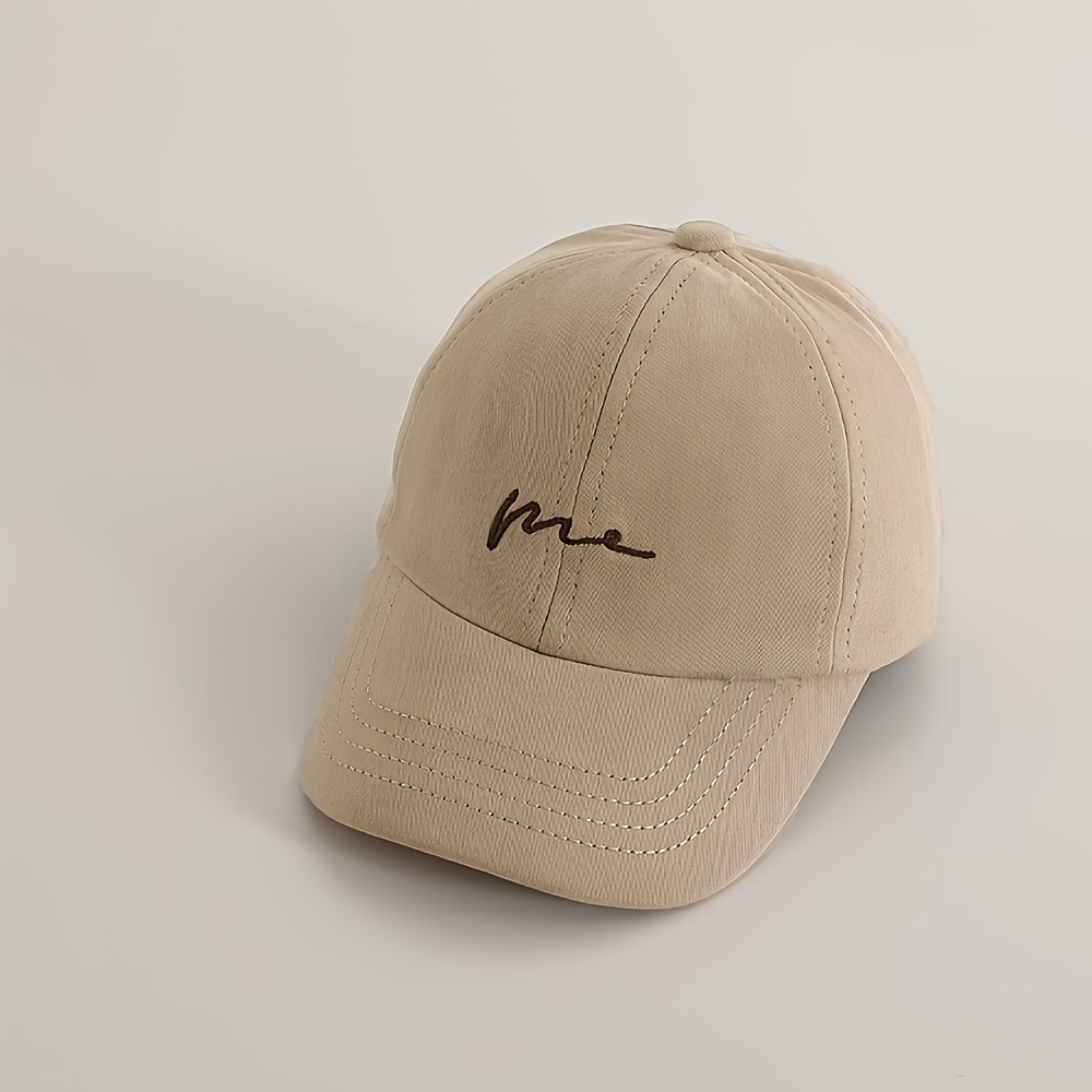 Baby Hat Spring Autumn Thin Style Baseball Hat Casual All-match Embroidered Baseball Cap Toddler Sun Hat Suitable For Daily Outdoor Play Birthday Suitable For 2-4 Years Old Head 48-51cm