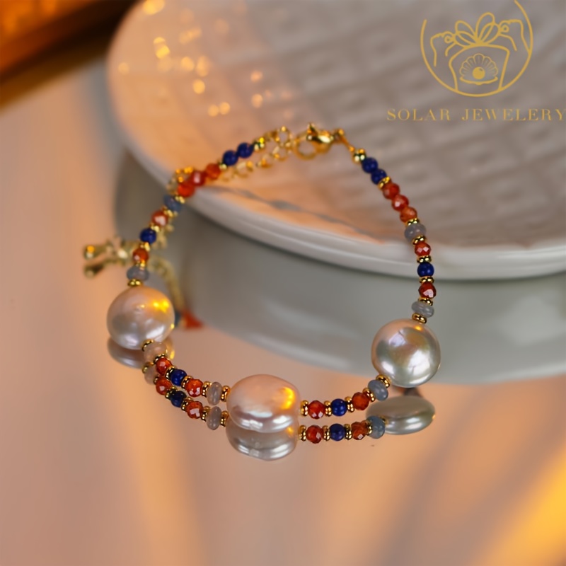 Women's Versatile Ancient Style Natural Stone Bracelet, Minimalist Design