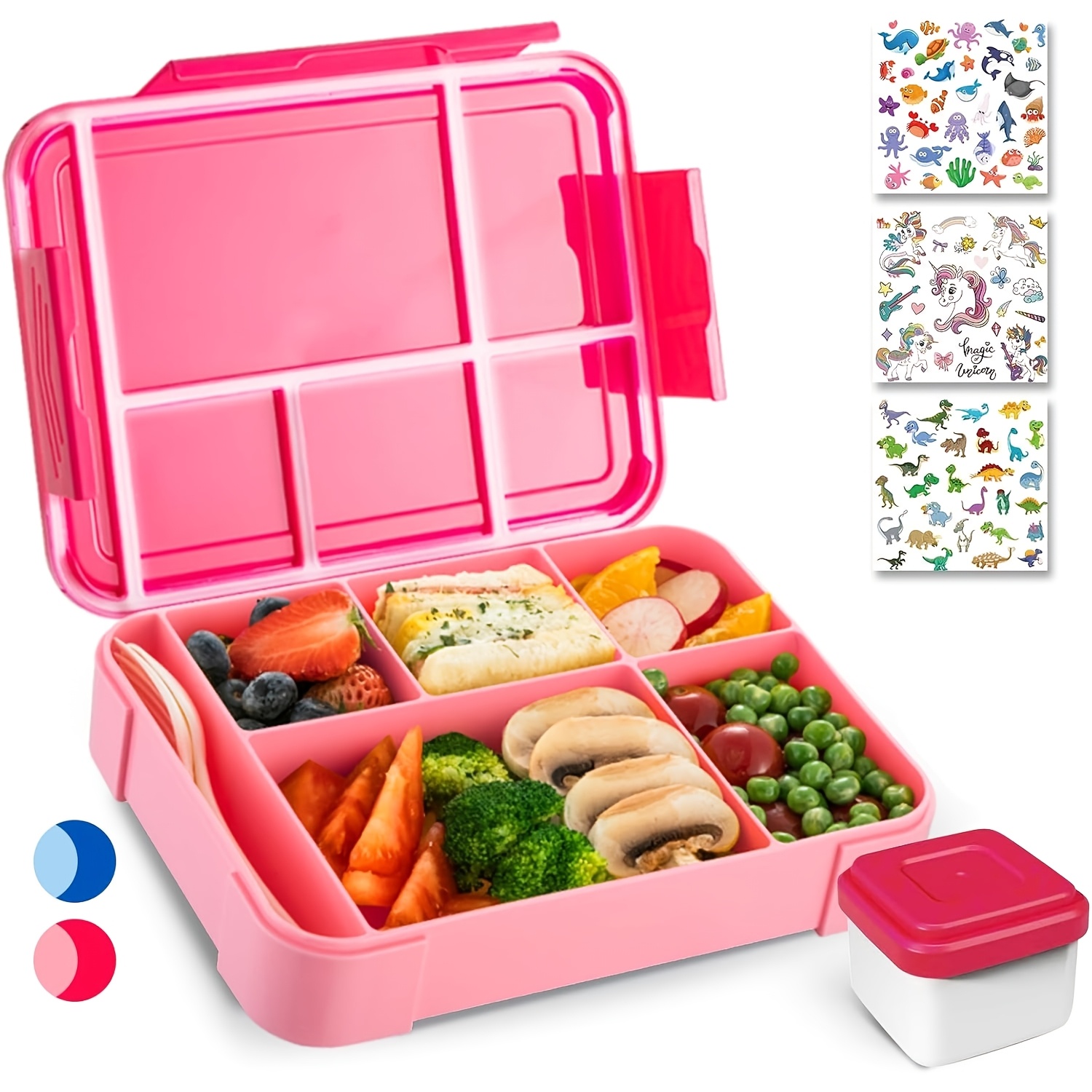 Lunch Box With Compartments, Bento Box, 1330ml Lunch Box