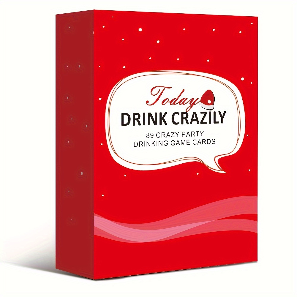 1pc drink crazy today drinking card game for adults party entertainment supplies for men and women christmas   holiday gifts     size 3 54  2 56in details 1