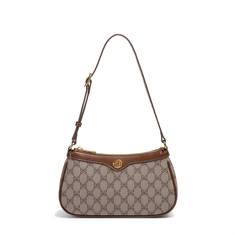 4 Light Luxury Underarm Bag With Adjustable Strap & Zipper Closure - Light Suitable For ,,, Casual Outfits, Compact Crossbody Shoulder Purse