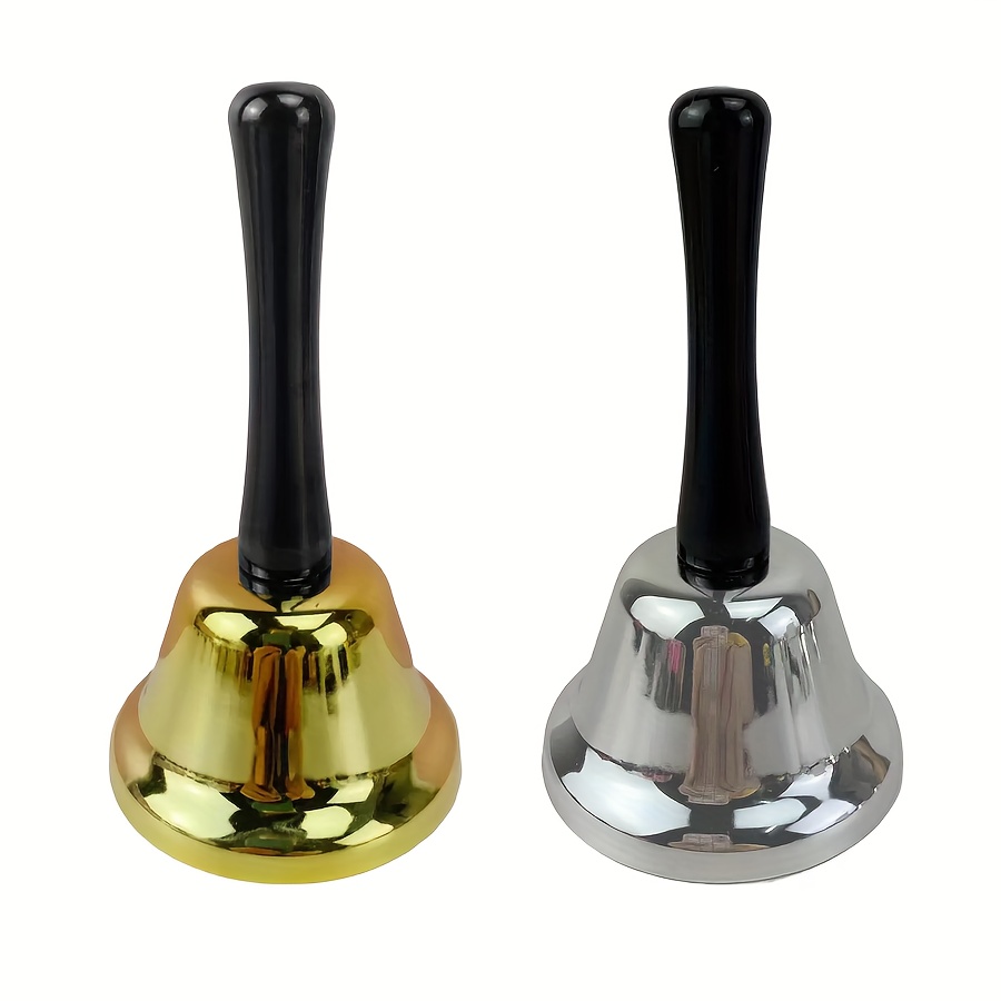 Image of 1/2pcs Classic - Golden Or Silver, Durable And Loud, Suitable For Service And Call Bells For Weddings, Classrooms, Parties And Christmas