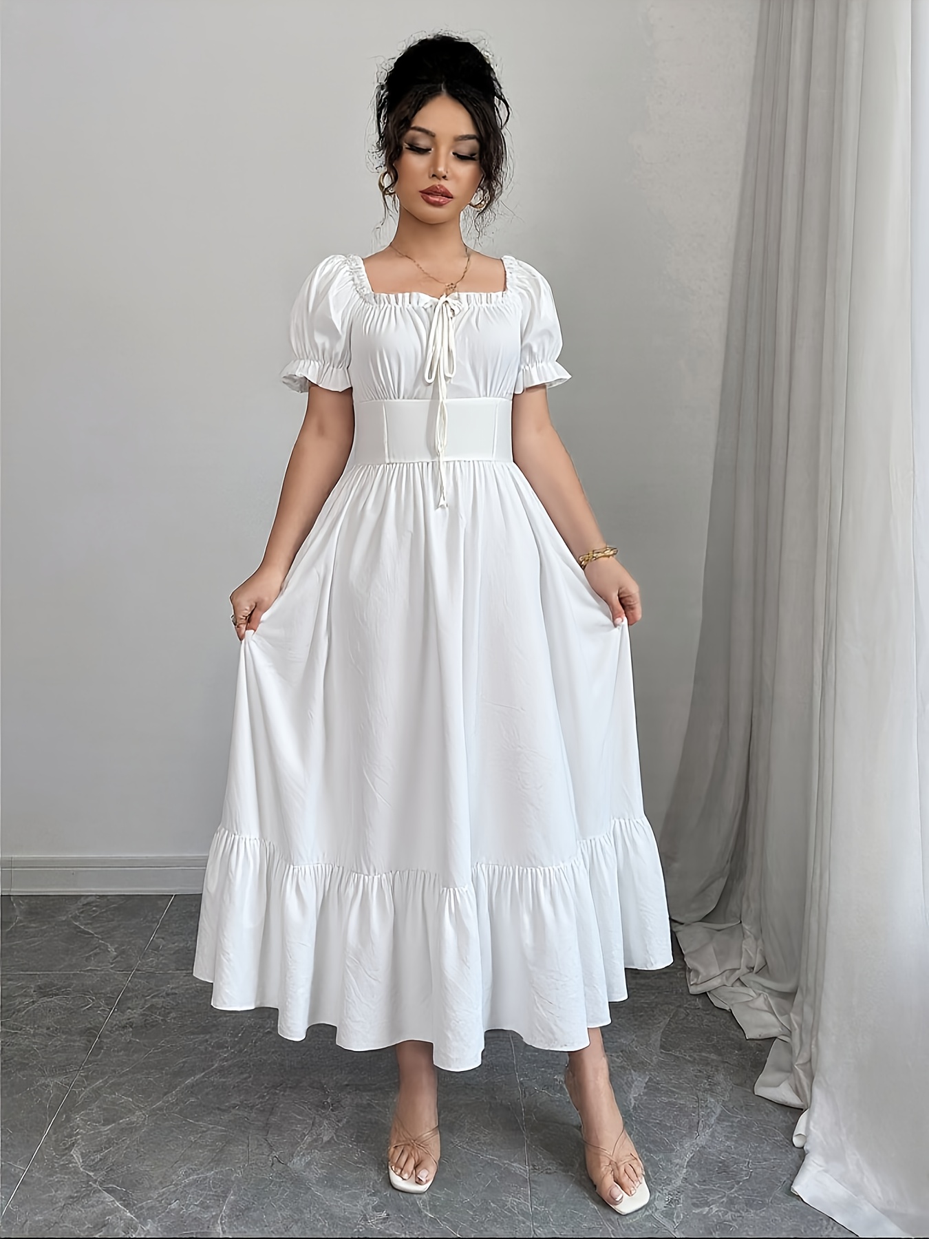 white lace wedding dress with sleeves Long Sleeves Sheath A-line White Wedding Dress with Lace  FancyVestido