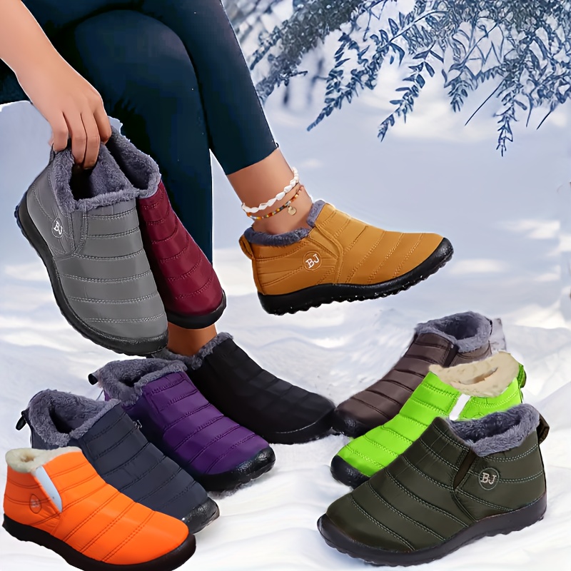 Couple Style Casual Snow Boots, Non-Slip Short Boots
