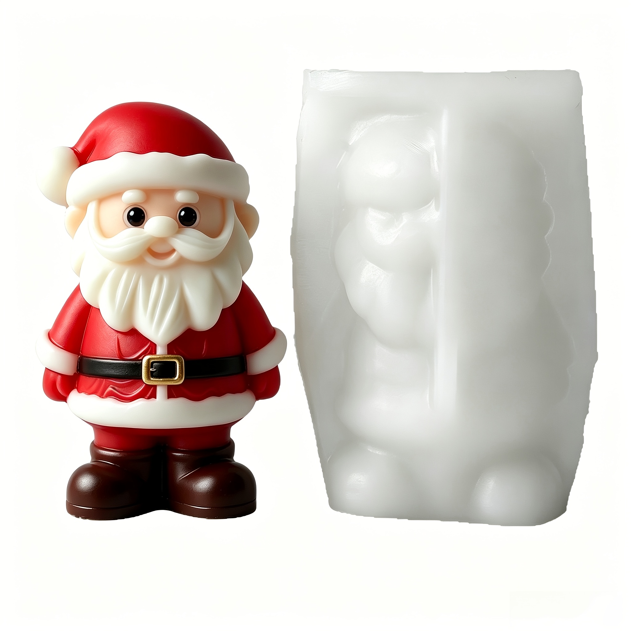 TEMU Resin Silicone Mold For Santa Claus Candles, Gypsum Ornaments, Home Desktop, Christmas Atmosphere Decoration, Holiday Gifts, Handicrafts,