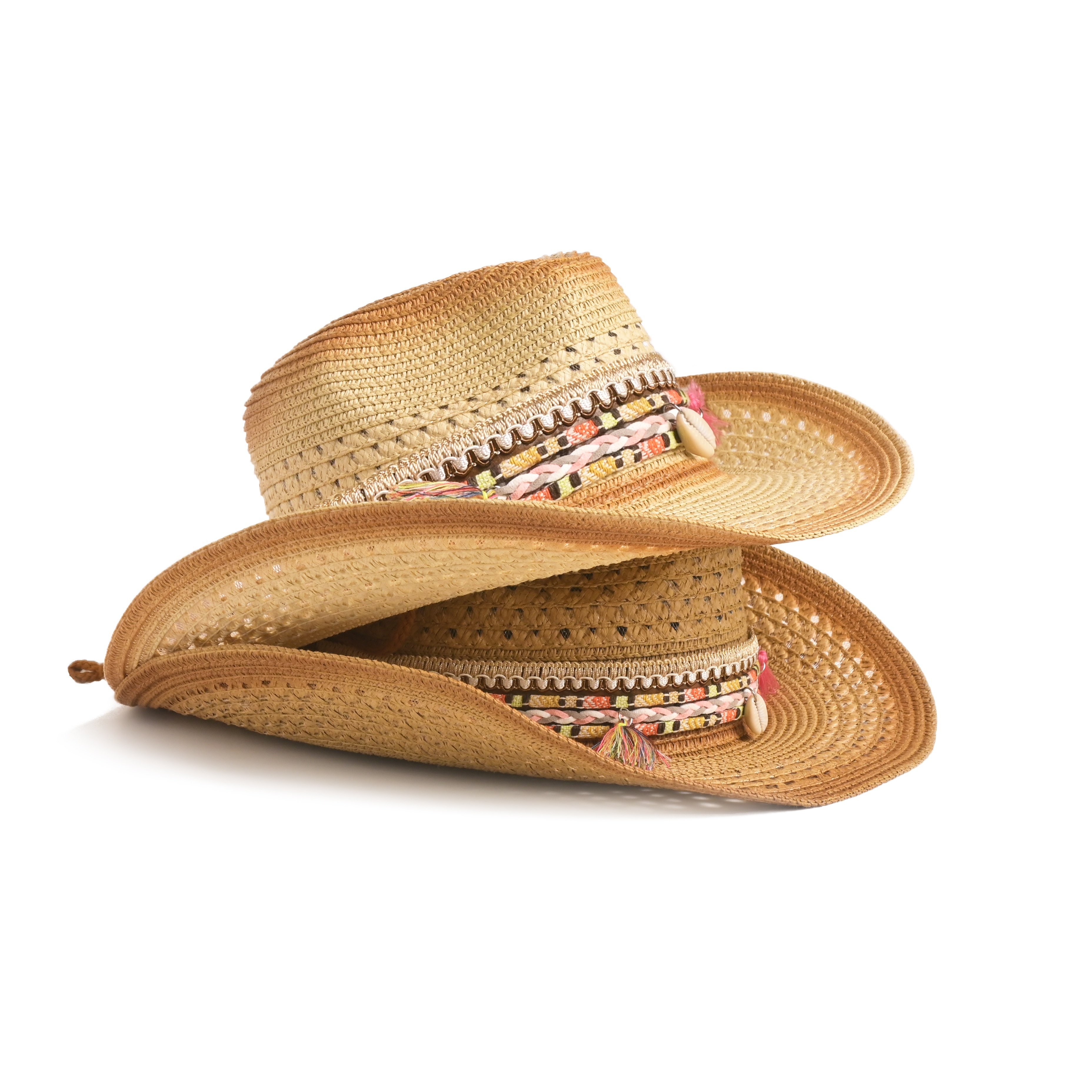 

Summer Straw Hat: Lightweight, Non-elastic, And Handwoven For Women - Perfect For Beach, Hiking, And Western Style