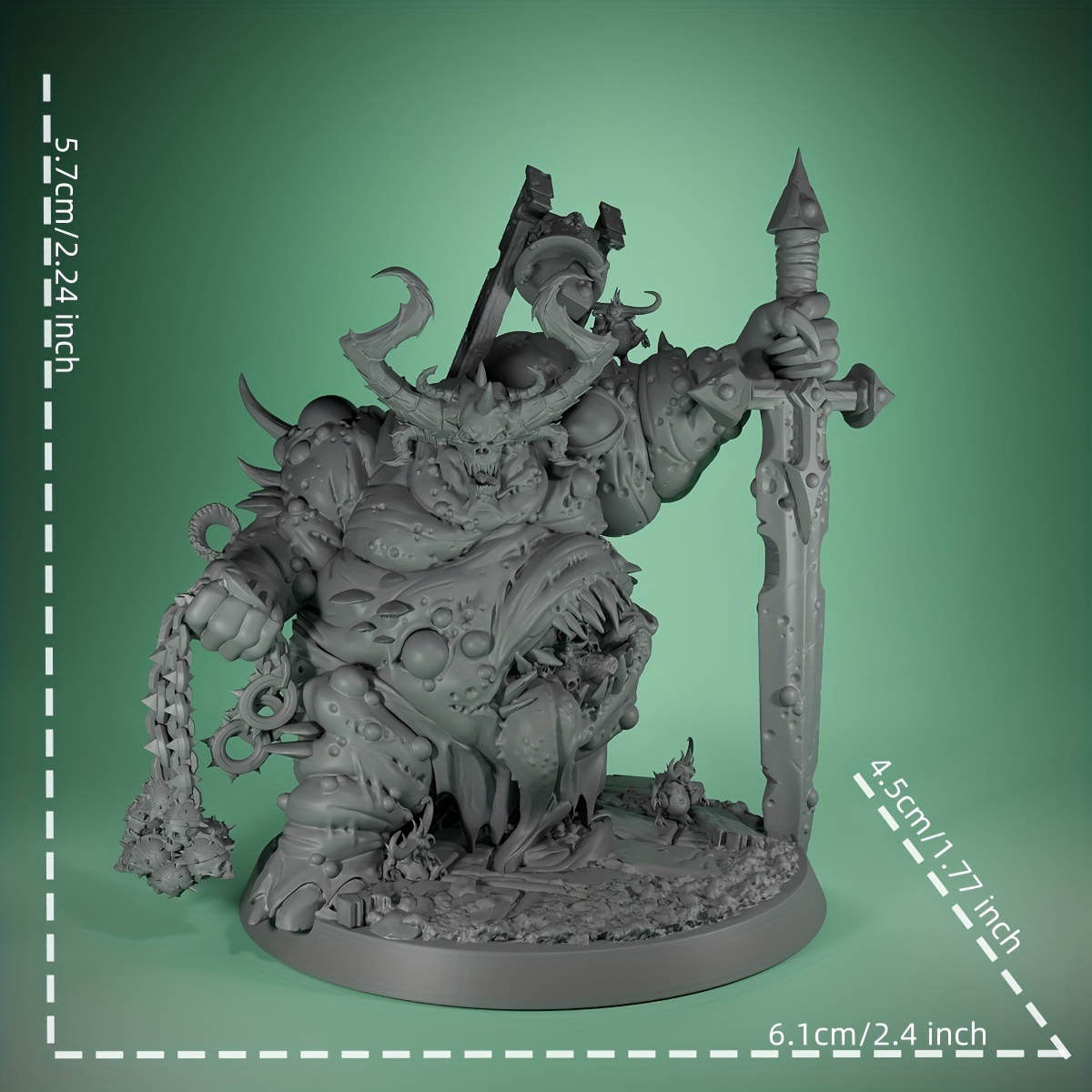 

Golgorath 3d Miniature For , -playing Figurine, - Abs , For Decor, 14+, For Christmas & Halloween