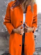 chaqueta con capucha y botones en el para mujer, estilo casual, con cuello , color , ropa de abrigo para otoño e invierno, larga, y acogedora, adecuada para ropa casual, otoño e invierno, diseño de cuello , chaqueta .