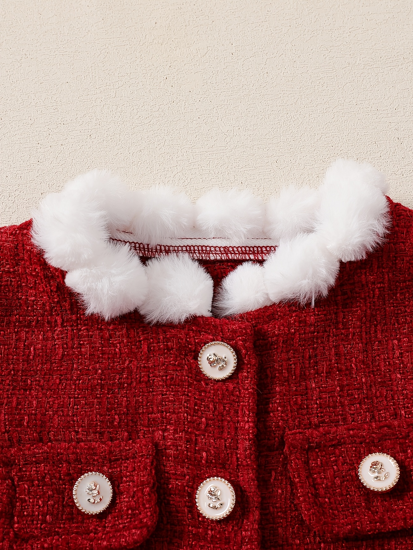 baby girl autumn shorts set baby girl white top red shorts red jacket three piece set hat included baby girl gentle and   pants set baby girl   and   clothing suitable for     outdoor Product details 7