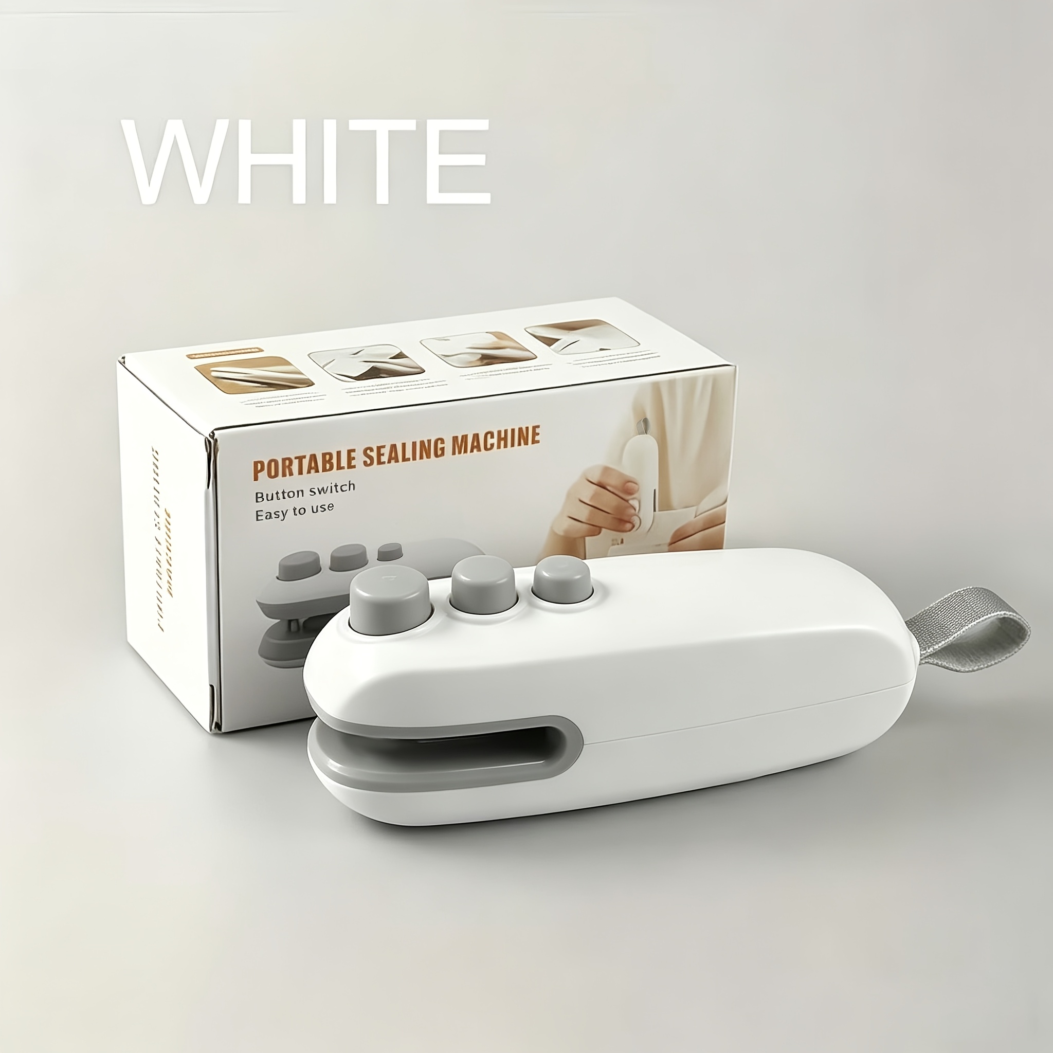 TEMU Usb Rechargeable Mini Vacuum Food Sealer With Magnetic Lid - Portable Handheld Sealer Suitable For Chips, Snacks, Coffee Preservation, Compact