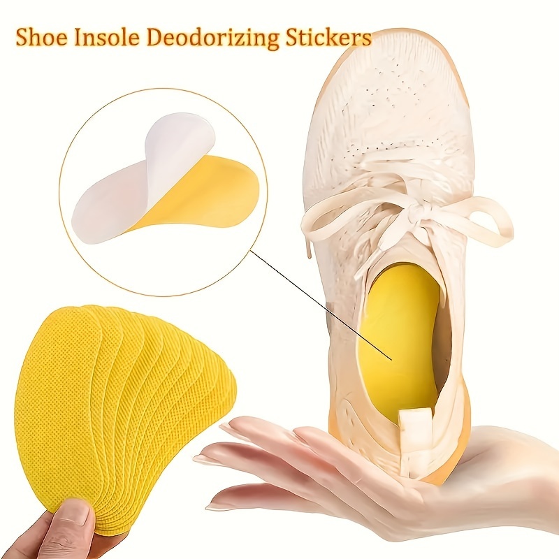 Shoe Stickers - Insoles Stickers for Sneakers and Casual Shoes - Sweat-Absorbent & Fragrant, Odor-Controlling, and Breathable Solution for Foot Hygiene, Suitable for All Shoes