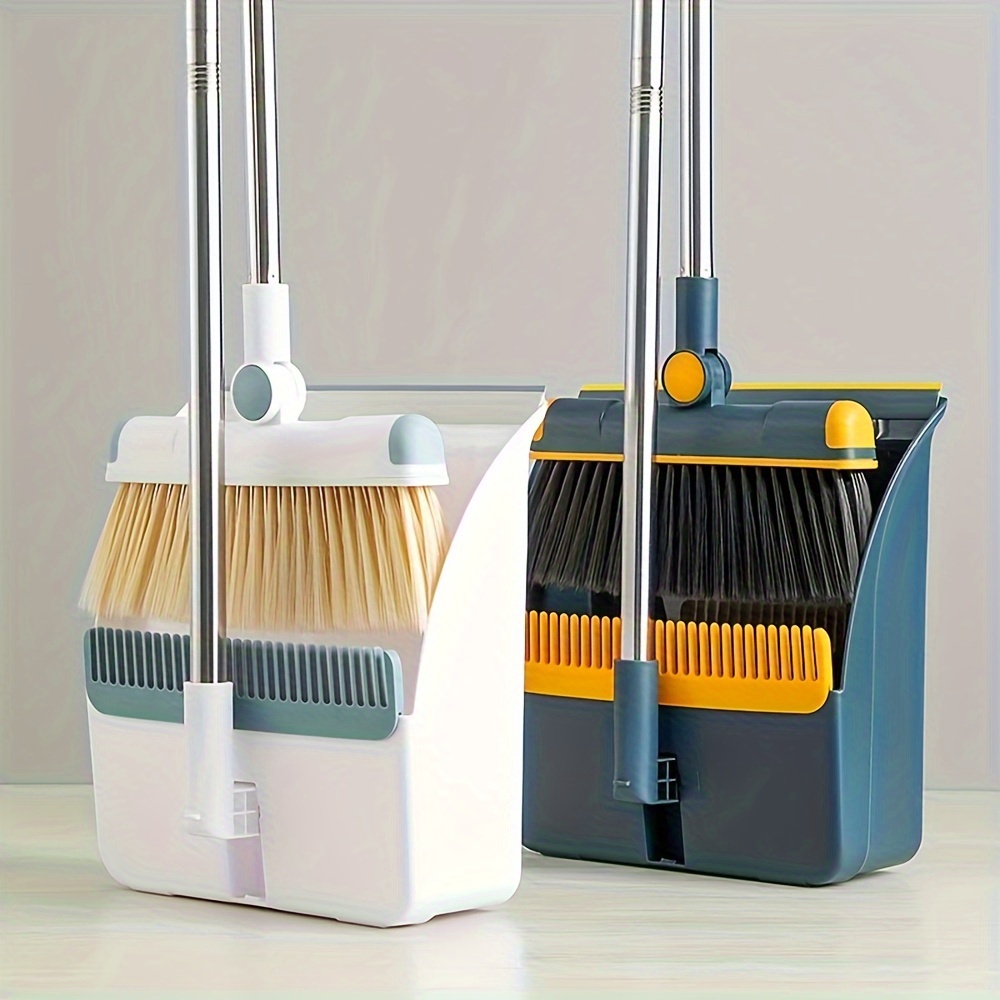 

1 Set, Household Two- Dustpan Combination, Thickened Rotatable And , Steel Rod Is And , Suitable For , , Cleaning , Cleaning