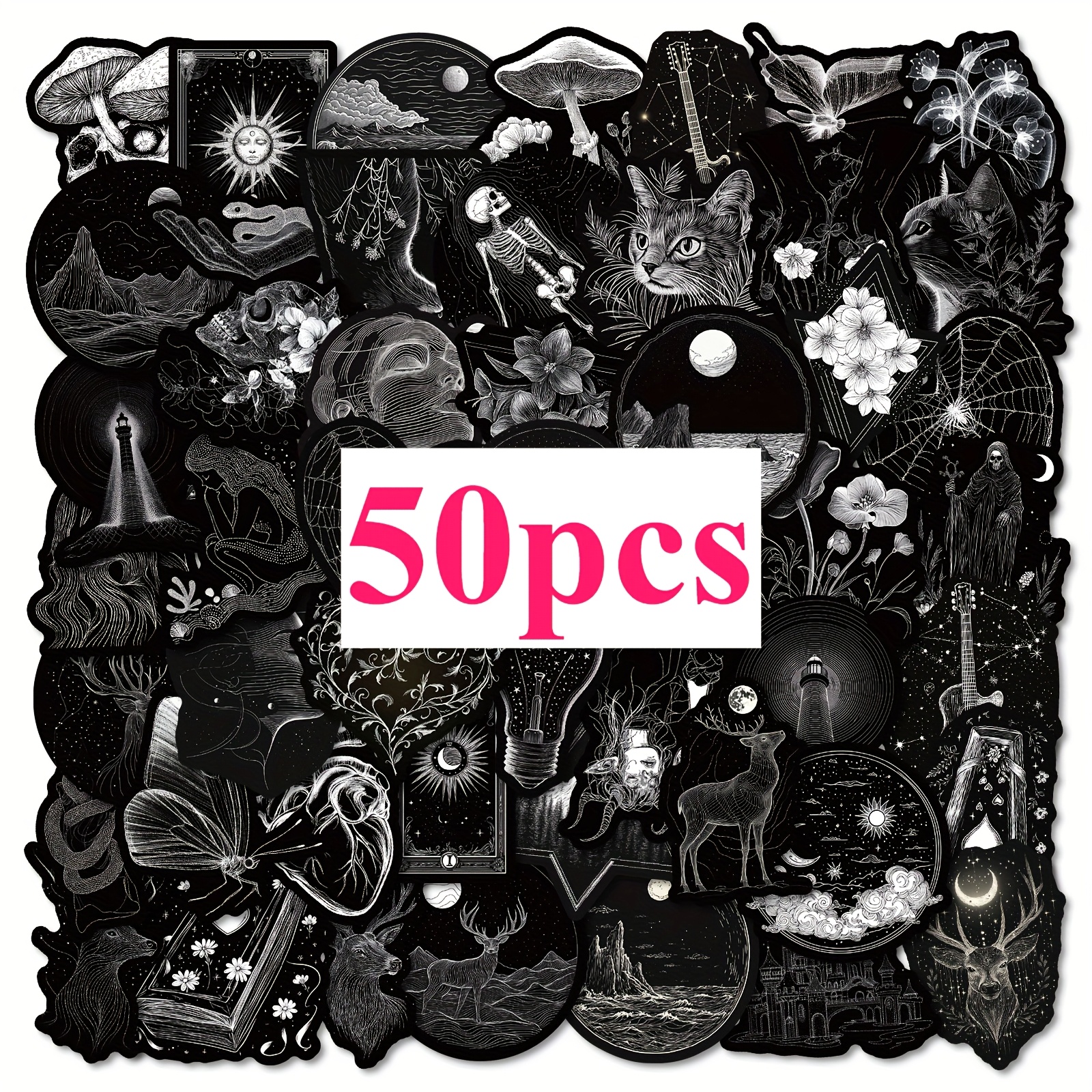 50pcs Creative Personalized Stickers, Suitable For Scrapbooks, Journals, Laptops, Water Bottles, Cars, Etc. With Faith-based Designs, Positive Message Gifts