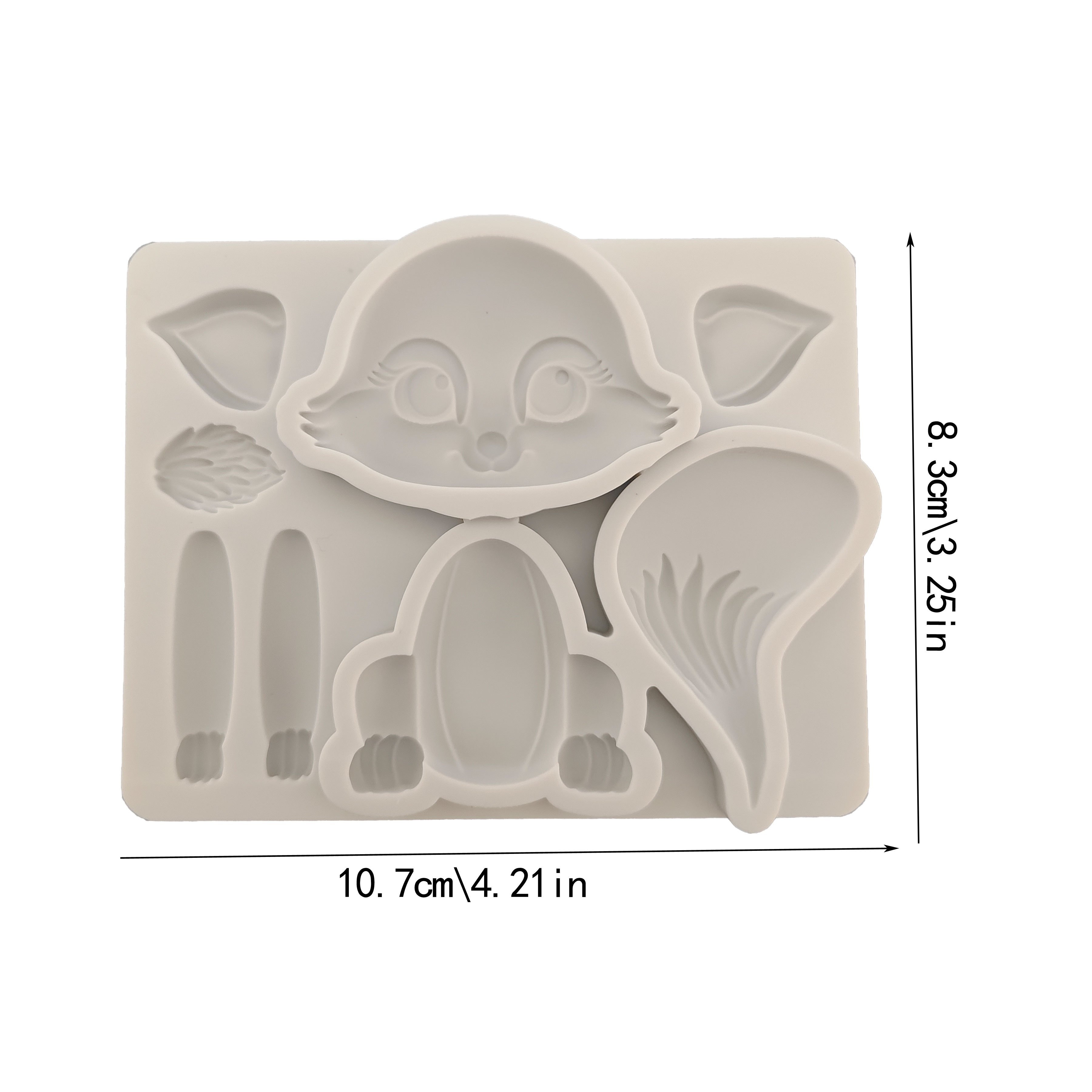 Cute Cartoon Animal Tiger Koala Silicone Mold Fondant Cake Decoration Mold Kitchen Utensils Baking Tools Cupcake Top Decoration Wedding Birthday Party Decoration Mold Reusable