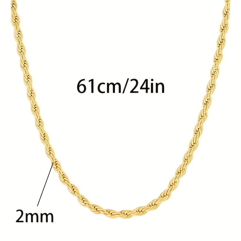 Image of Golden 925 Sterling Silvery Italian 2mm Cut Woven Rope Chain, Suitable For Men's And Women's Necklaces, Anniversaries, Birthdays, Holidays, Special Occasions - Including Gift Boxes