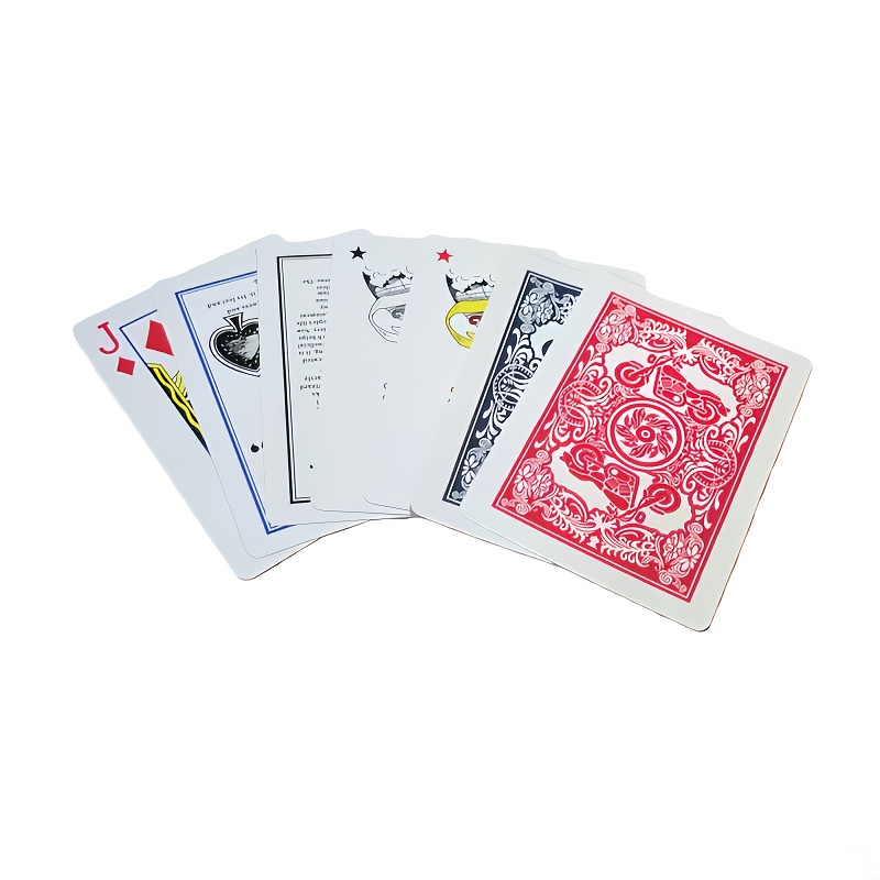 Premium Playing Cards Set, 4 Decks, Durable Plastic Coated
