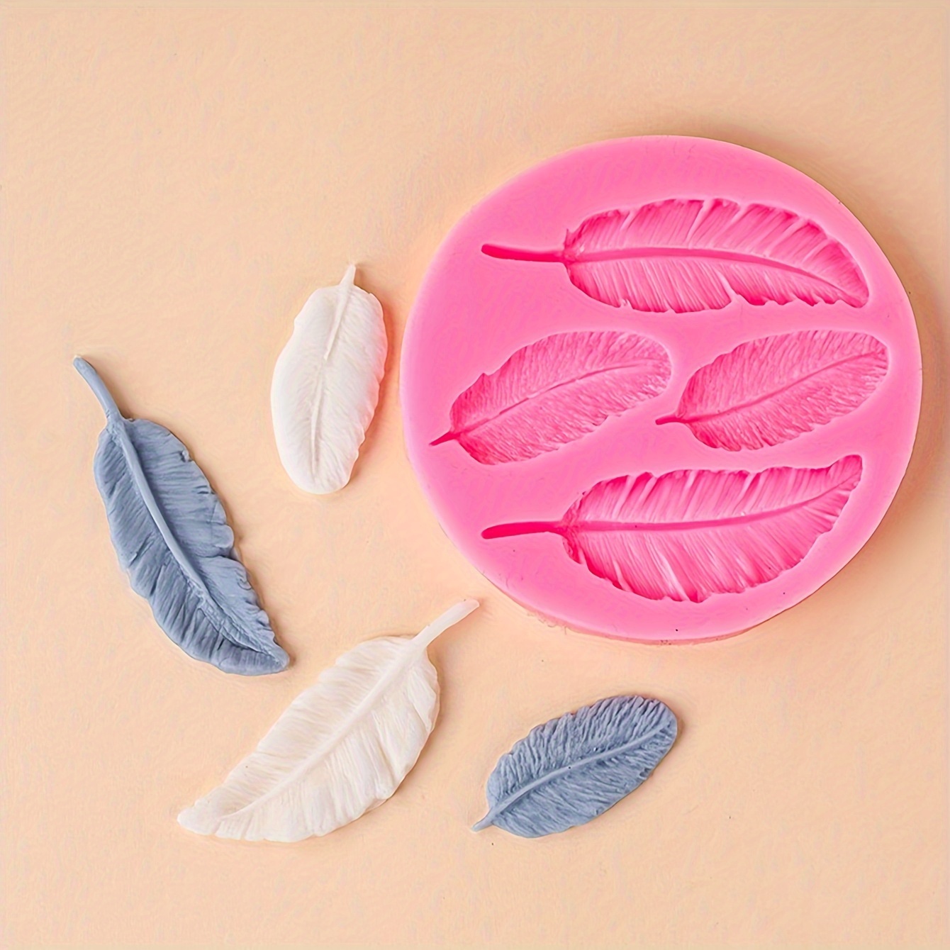 

Bpa-free Silicone Feather Mold For Candy, Chocolate, Crafts - Ice Cream & Cake Decorating